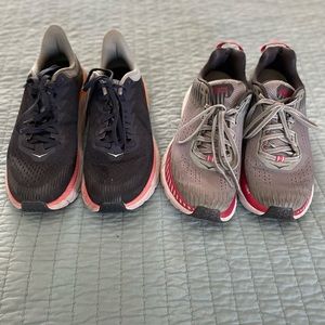 2 pairs women’s size 8 HOKA